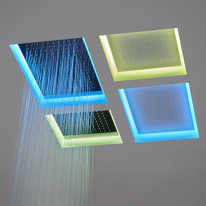 Antonio Lupi Душевая система Meteo Встраиваемая 75 x 52 x 11 см с подсветкой LED RGB