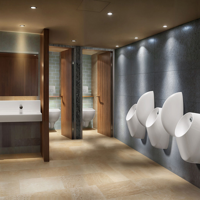 Ideal Standard i.life Писсуар подвесной 64х31х30см., Rimless сенсорный, крепеж, сифон, датчик 12в, цвет: белый глянец