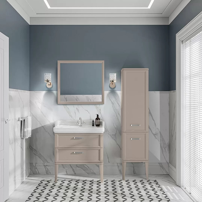 Kerama Marazzi Pompei Пенал 150см., напольный\подвесной, цвет: камео бежевый
