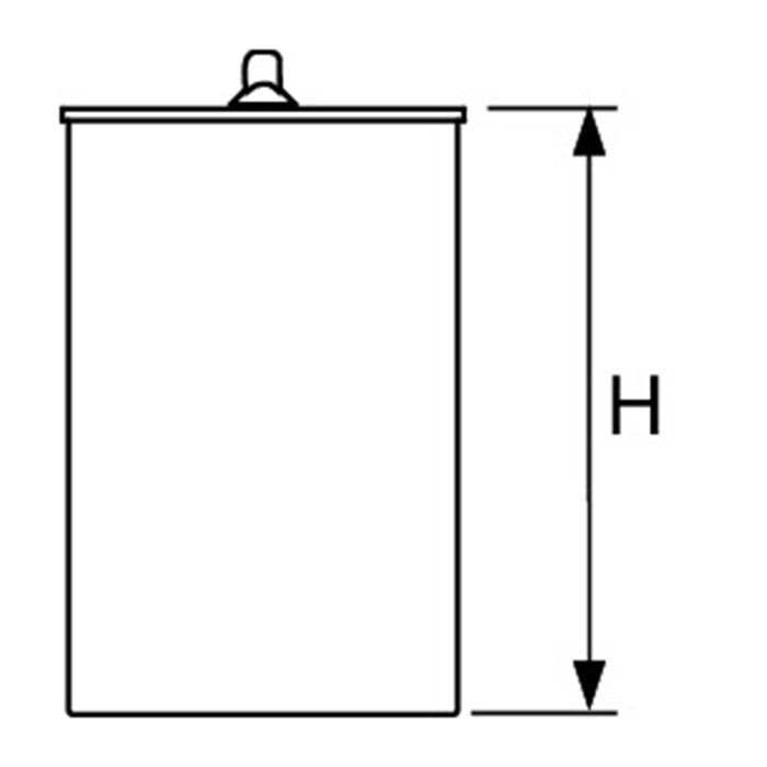 TECE Погружной стакан 45 мм с мембраной для сифона 650000