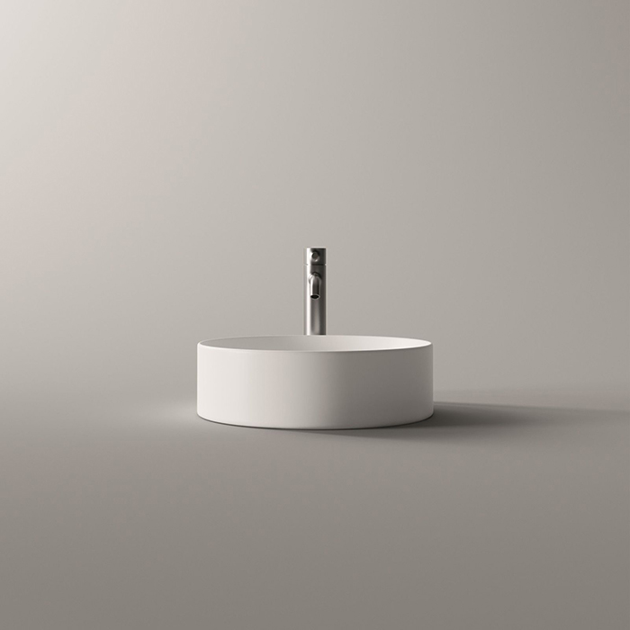 Alice Spy Round Раковина Ø40см., накладная, без отв., цвет: белый матовый