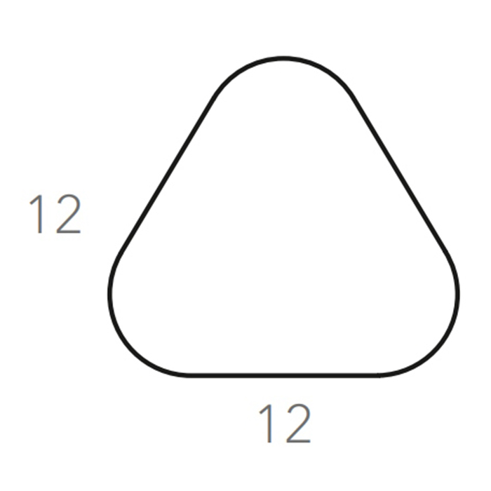 ADJ Треугольный костер, 12x12 см., цвет: черный/серый