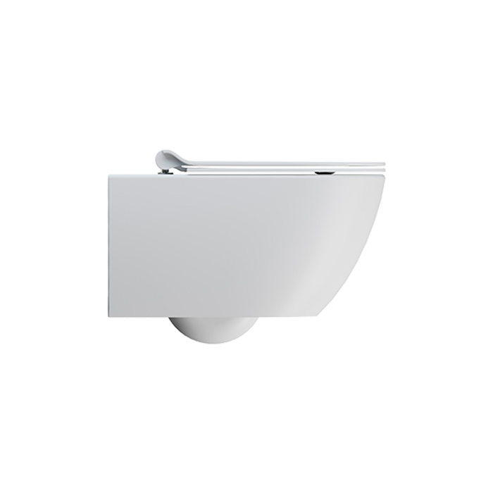 GSI Pura Унитаз подвесной 55х36см., Swirlflush с креплением, безободковый, цвет: белый матовый