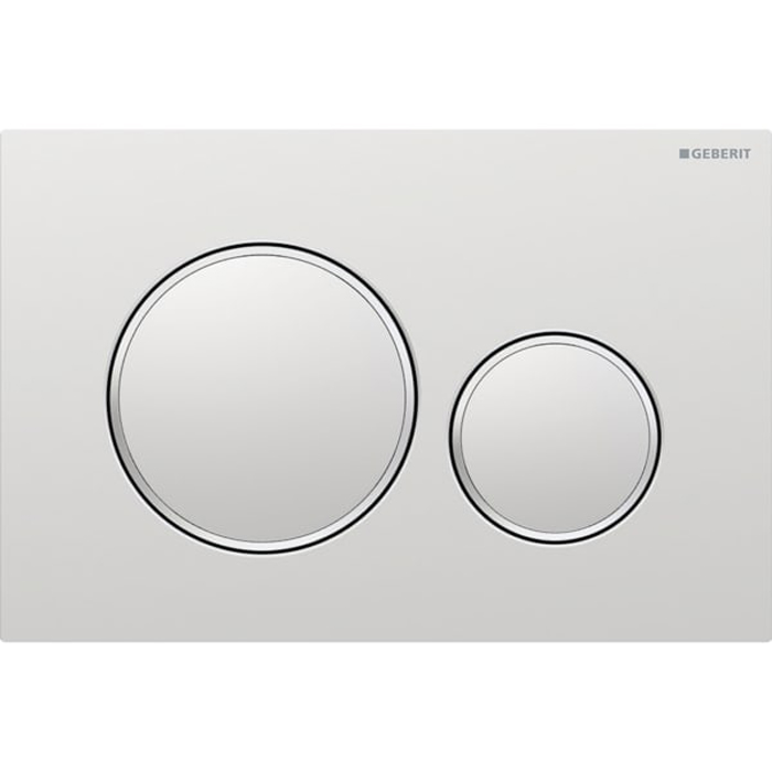 Geberit Sigma20 Клавиша для двойного смыва, круглая, цвет: хром матовый