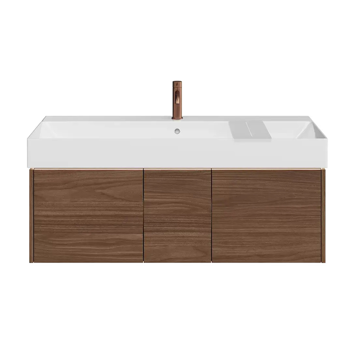Kerama Marazzi Grande Тумба подвесная, 120х47х37.3см., 3 ящика, цвет: структурированный орех