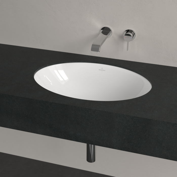 Villeroy&Boch Loop&Friends Раковина встраиваемая 56х38х22см., без отв., с переливом, цвет: альпийский белый