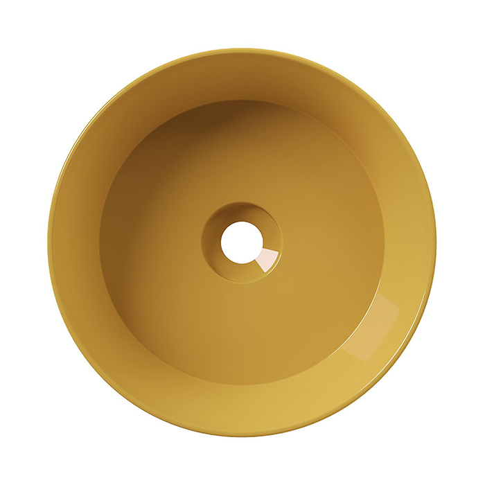 Alice Spy Round Раковина Ø40см., накладная, без отв., цвет: мёд глянцевый