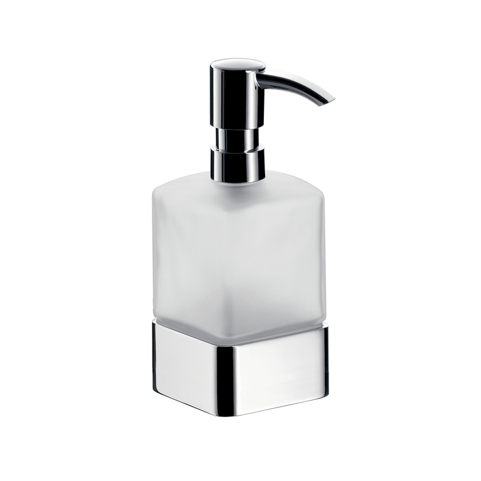 Emco Loft Дозатор для жидкого мыла, колба сатинированное стекло, настольный, цвет: хром