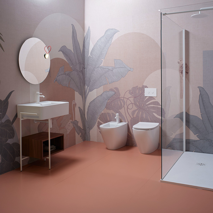 Simas Juniper Унитаз подвесной 53x37см, слив TORNADO (green vertigo), цвет: белый глянец