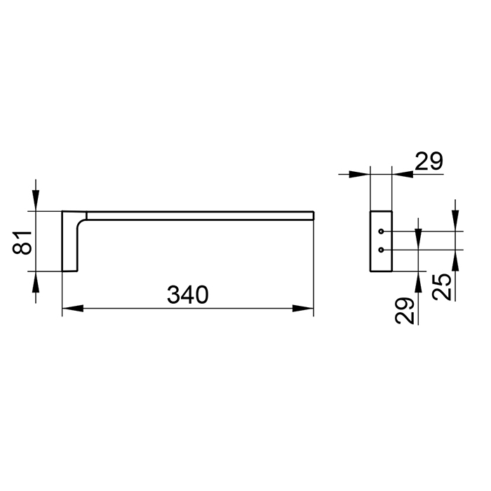 Keuco Edition 11 Полотенцедержатель, подвесной, цвет: хром