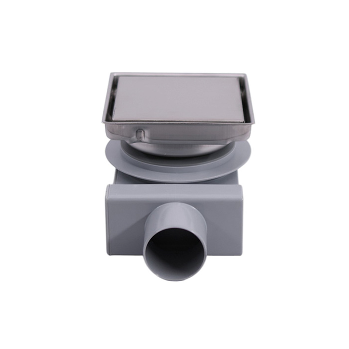 Plumberia Трап душевой PS HOLDER 13x13см, выпуск 50мм, 40л/мин, цвет: нержавеющая сталь