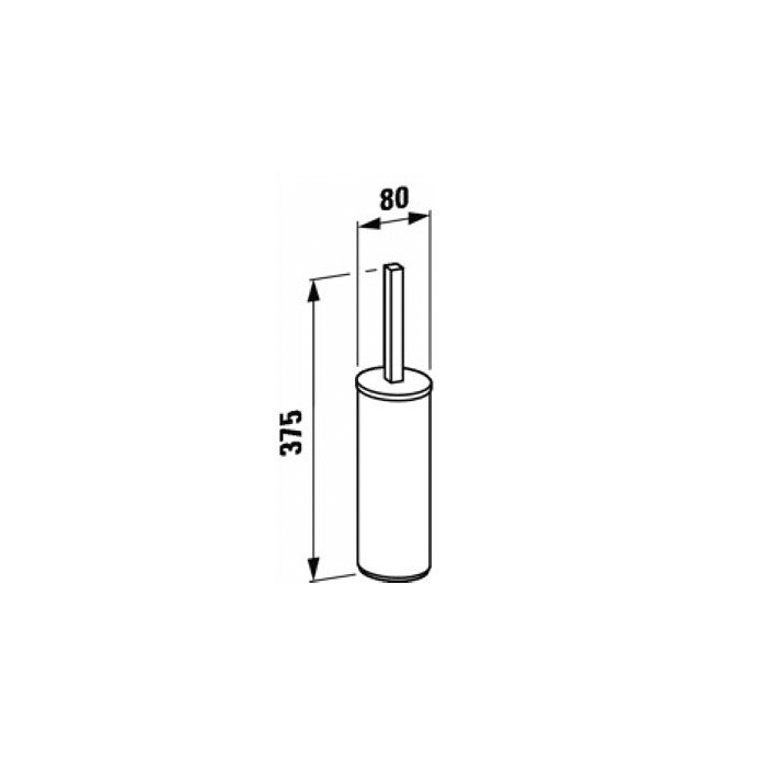 Laufen LB3 Ершик для унитаза, напольный, цвет: хром