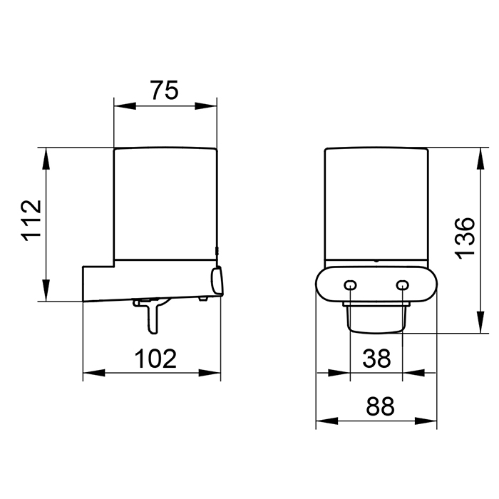 Keuco Elegance Дозатор для жидкого мыла, подвесной, цвет: хром
