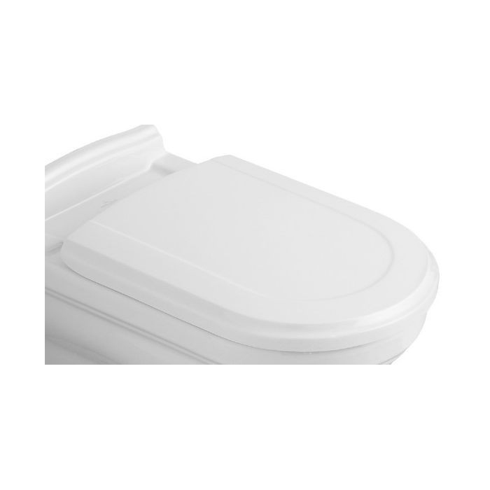 Villeroy&Boch Hommage Сиденье с крышкой для унитаза, SoftClose, цвет: белый/нержавеющая сталь