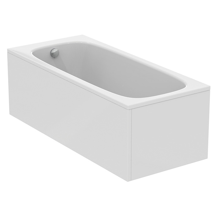 Ideal Standard i.life Ванна 170x75 см, встраиваемая, акрил, без панелей, перелива, без ножек, цвет: белый глянец