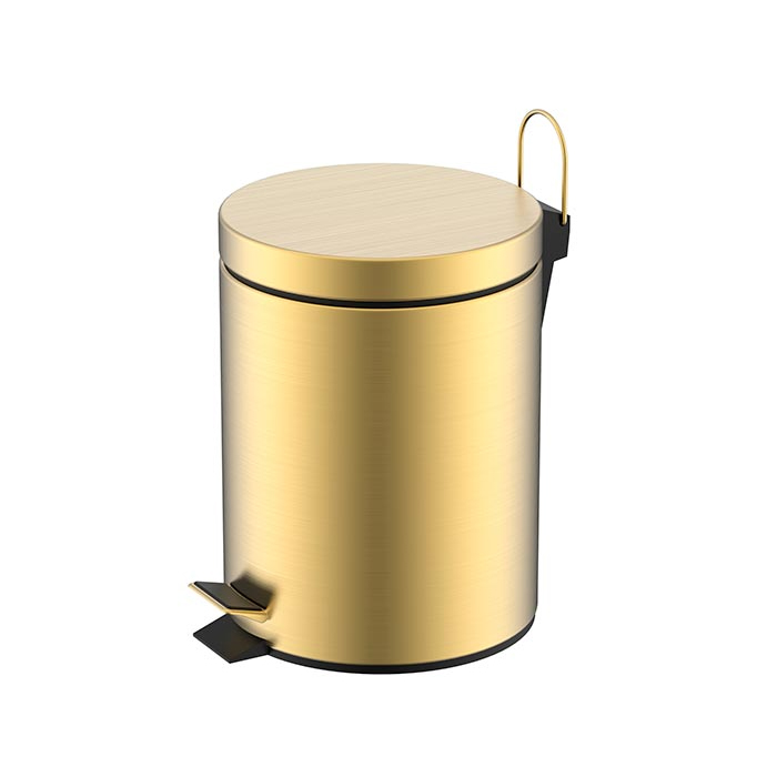 NEMO Ведро 5л., напольное, цвет: брашированное золото