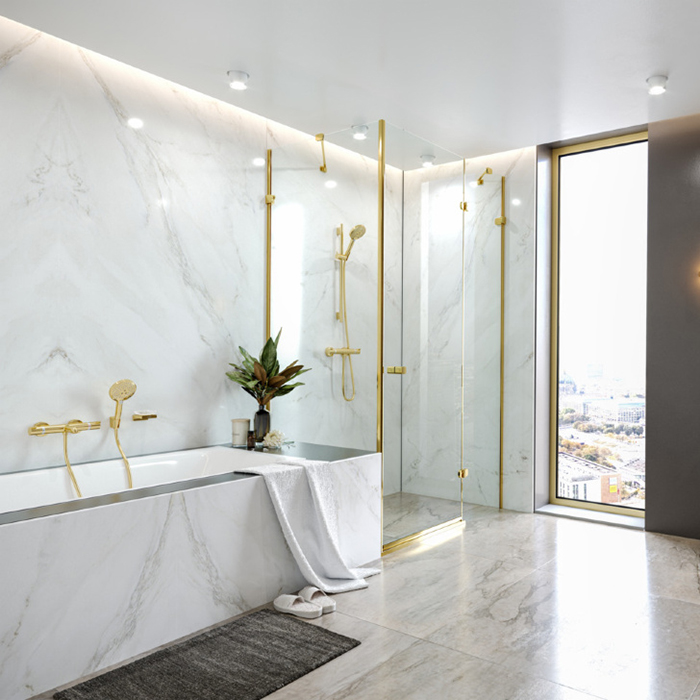 Hansgrohe Ecostat Comfort Смеситель для ванны, термостатический, цвет: шлифованная бронза