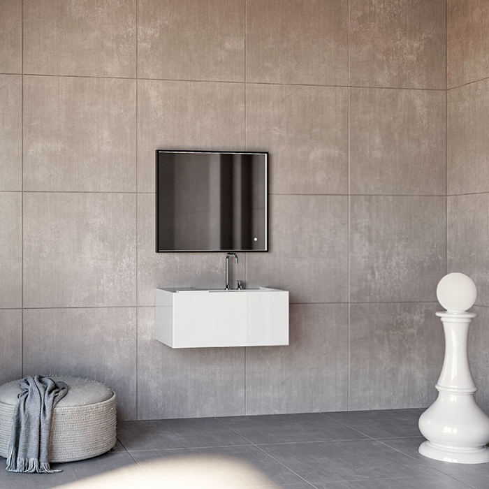 Kerasan Kanaal Раковина подвесная 80х46.5см., с 2 отв., цвет: белый глянцевый