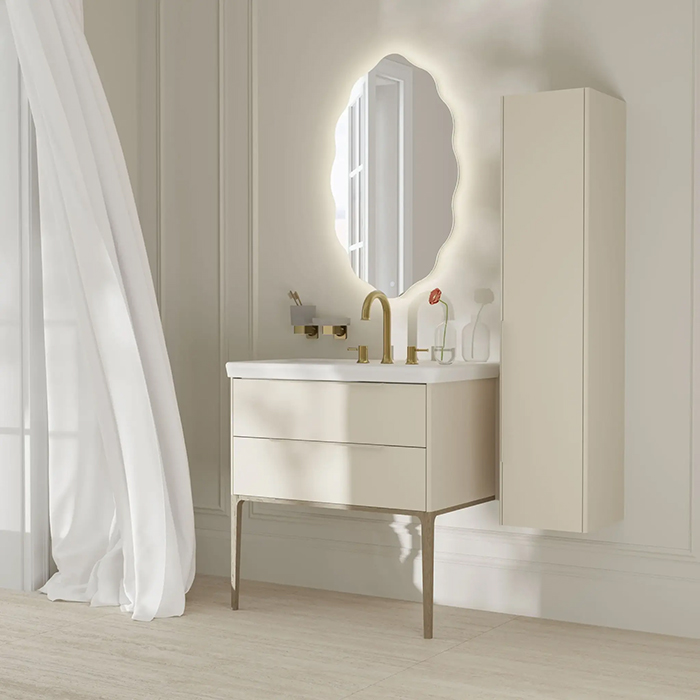 Kerama Marazzi Elegance Зеркало 52см, подвесное, сенсор смена цвета подсветки и диммер, цвет: белый
