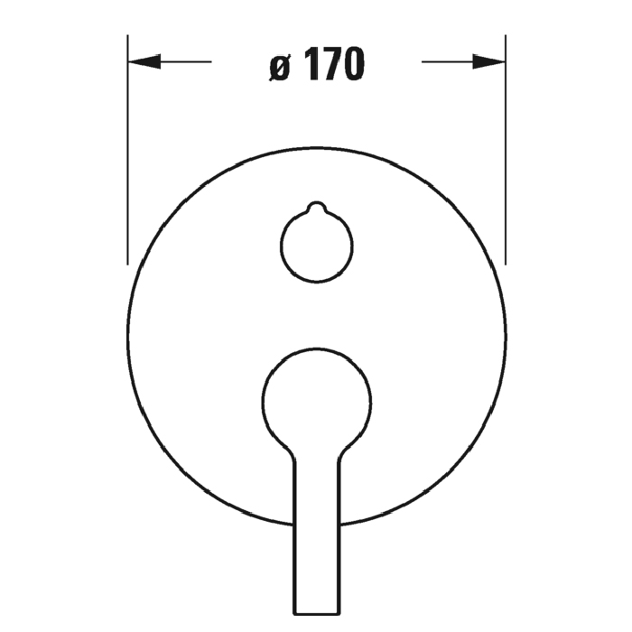 Duravit B.2 Смеситель для душа, встраиваемый, с переключателем и перепускным клапаном, цвет: хром