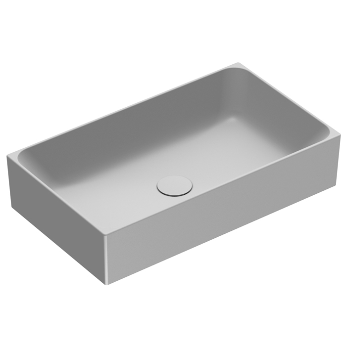 Catalano Premium Раковина 60x35см накладная, без отв., цвет: Cemento Satinato