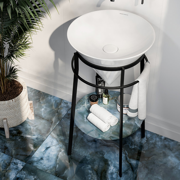Kerama Marazzi CONO Металлическая структура напольная 44x77см, цвет: черный матовый