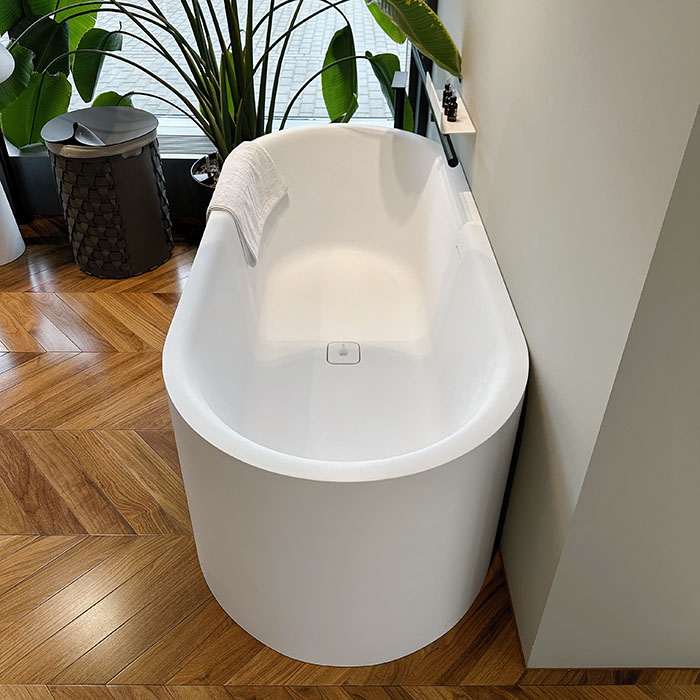 Salini Perla Ванна отдельностоящая 170x80см, материал S-Sense, цвет: белый глянцевый