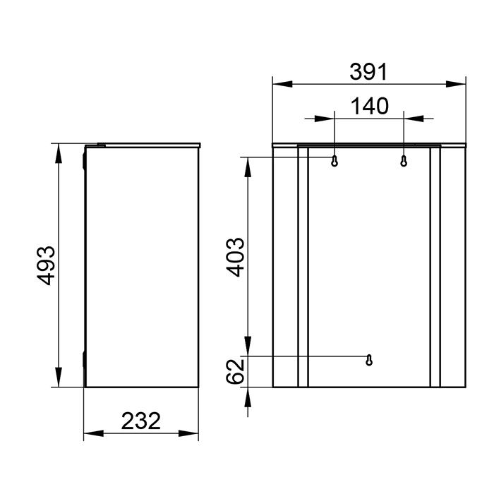 Keuco Plan Контейнер для мусора, объем 30 Л, напольный, цвет: chrome finish/black
