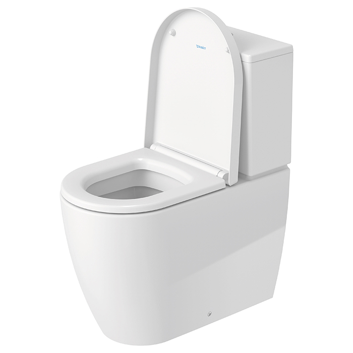 Duravit Me by Starck Унитаз моноблок 37х65 см, слив универсальный, с креплениями, с сиденьем цвет: белый 