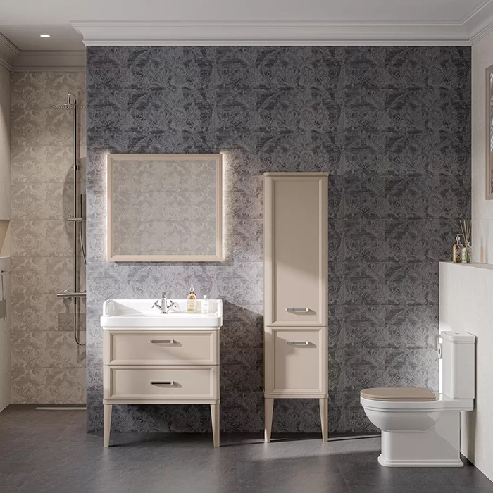 Kerama Marazzi Pompei Пенал 150см., напольный\подвесной, цвет: камео бежевый
