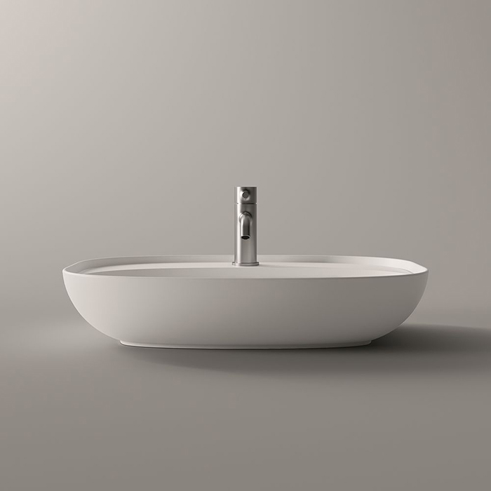 Alice Form Oval Раковина 60x45х12см., накладная, 1 отв., цвет: белый глянцевый