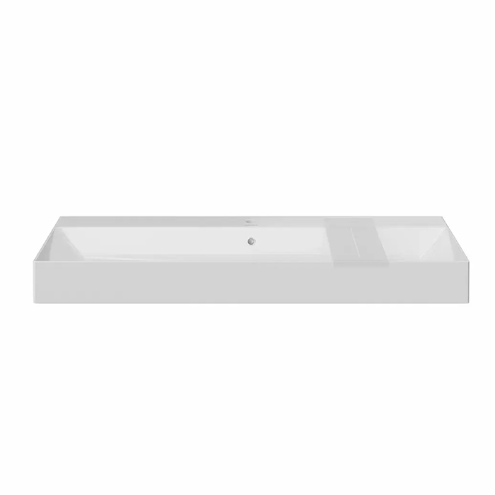 Kerama Marazzi Grande Раковина подвесная 119.5х18см., с 1 отв., цвет: белый глянцевая