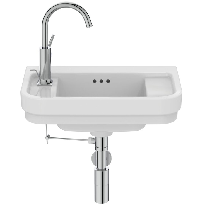 Ideal Standard Calla Раковина 50х32xh18см., подвесная, с 1 отв.,  Sx, с крепежом, цвет: белый глянец