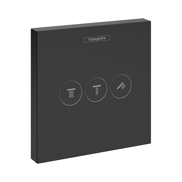 Hansgrohe ShowerSelect Запорно-переключающее устройство, цвет: черный матовый/хром