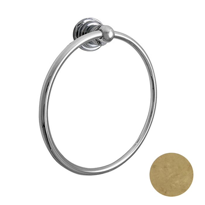 Nicolazzi Accessori Полотенцедержатель кольцо 19.5см, подвесной, цвет: натуральная латунь