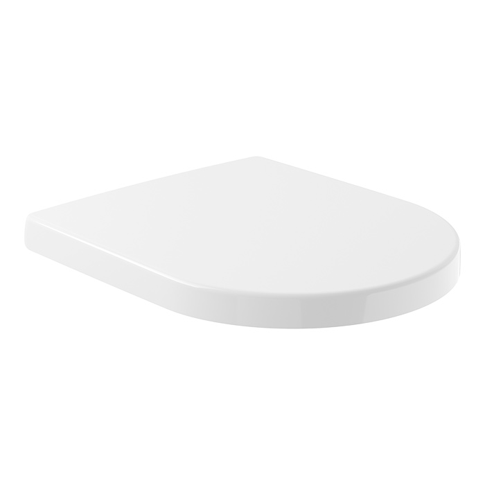 Villeroy&Boch Avento Сиденье для унитаза с микролифтом, цвет белый/нержавеющая сталь