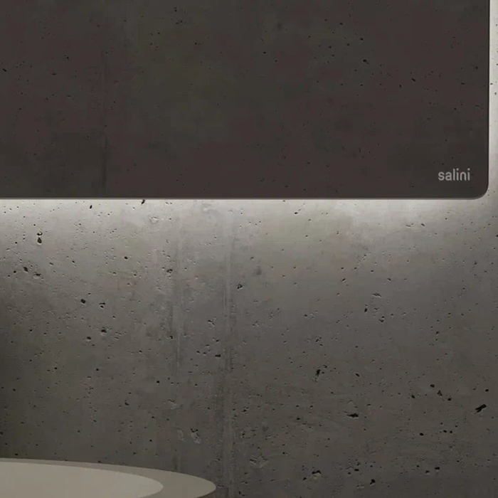 Salini Зеркало для ванны OMBRA 100х70х2.5см., с LED подсветкой, влагостойкое AGC Сrystalvision, сенс. выкл., крепления, обогрев, антизапот.