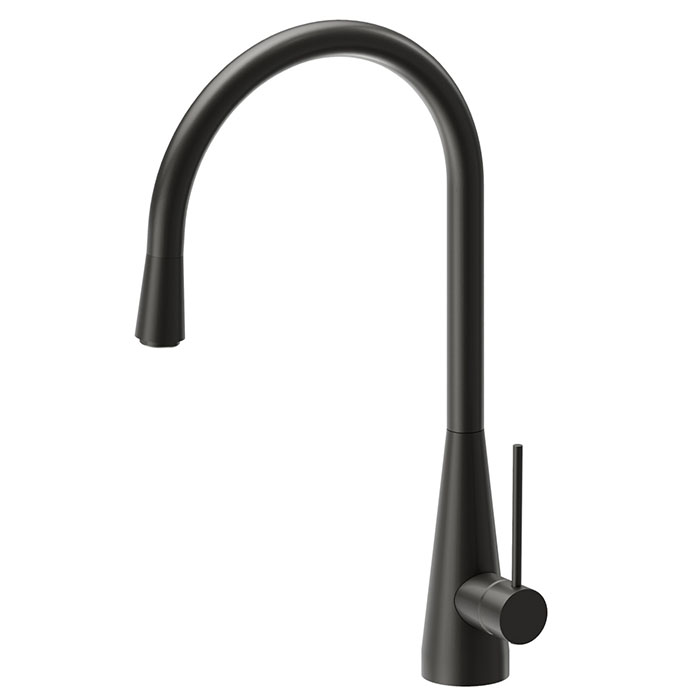 Newform Ycon Смеситель для кухни, на 1 отв., круглый излив, цвет: carbon