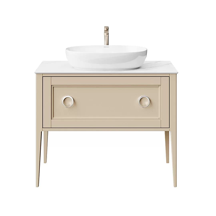Kerama Marazzi Plaza Classic Тумба напольная 100см, 1+1 ящик, цвет: капучино матовый