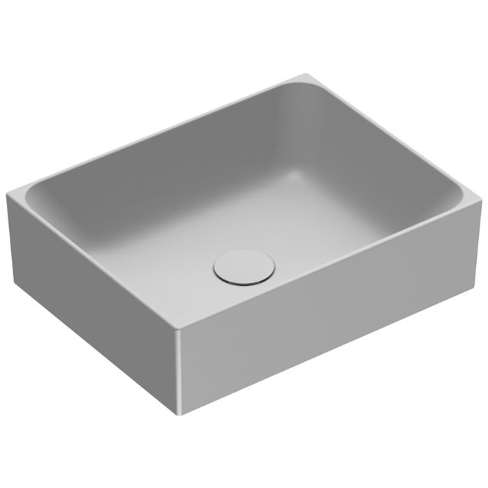Catalano Premium Раковина 45x35см накладная, без отв., цвет: Cemento Satinato