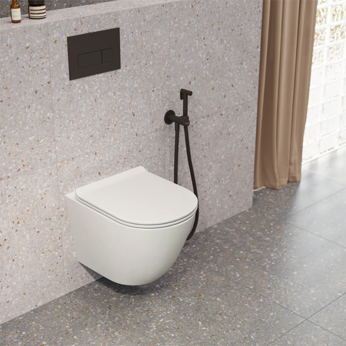 Kerama Marazzi Sfera Унитаз подвесной, безободковый, с крепежом, цвет: белый глянцевый