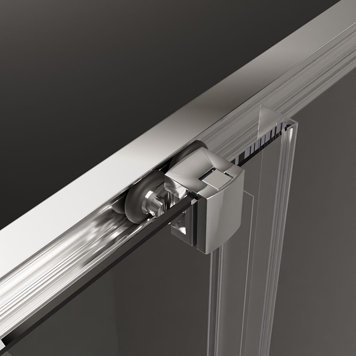 Radaway Alienta E Душевое ограждение 80x90см, стекло прозрачное, покрытие Easy Clean, профиль: хром