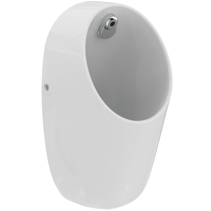Ideal Standard i.life Писсуар подвесной 64х31х30см., Rimless сенсорный, крепеж, сифон, датчик 12в, цвет: белый глянец