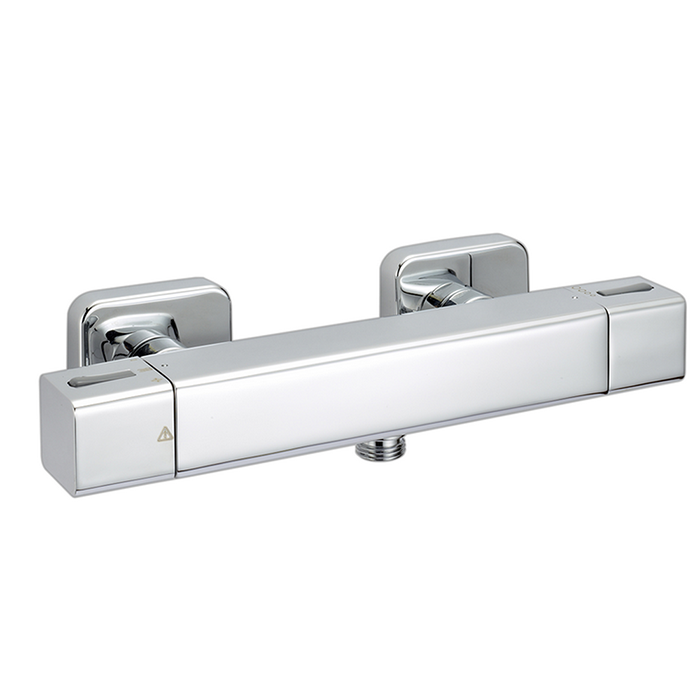 CISAL Cubic Смеситель термостатический настенный для душа, цвет: хром