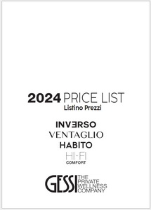 GESSI прайс-лист Inverso Ventaglio Habito Hi-Fi Comfort 2024