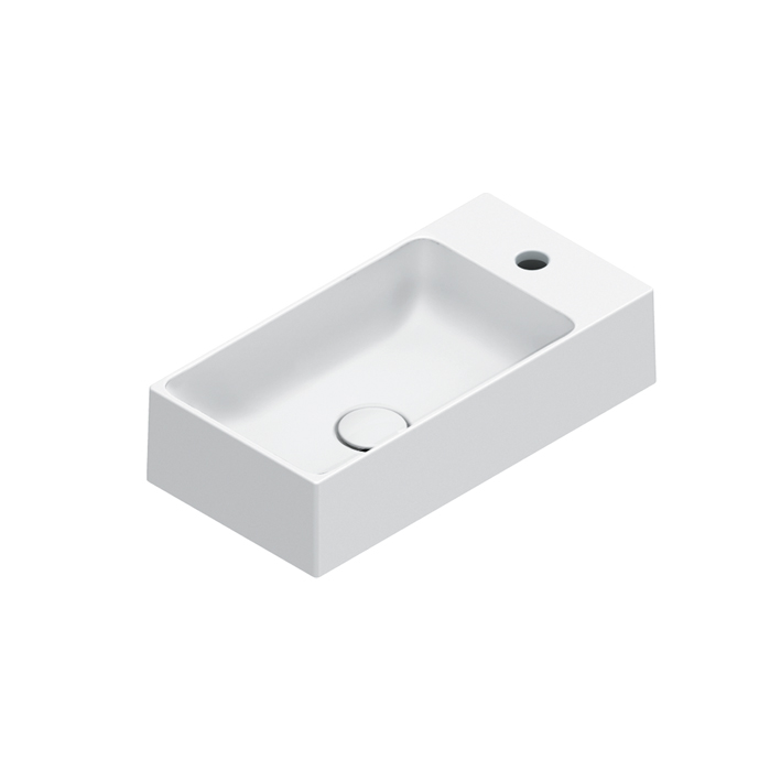 Catalano Premium Раковина 50x25см, с 1 отв., цвет: белый глянцевый