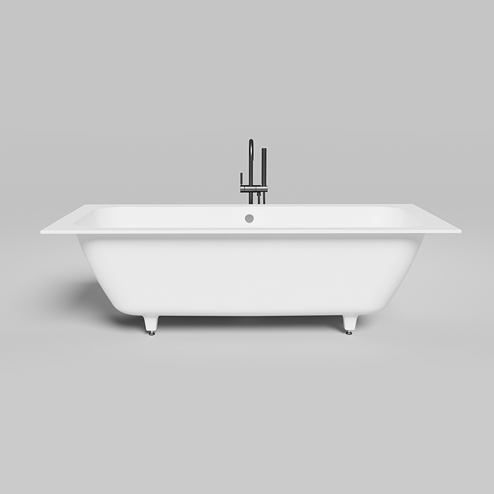 Salini Orlanda Axis Встраиваемая ванна на ножках 191х80х60см.,  "Up&Down", материал: S-Sense, цвет: белый 