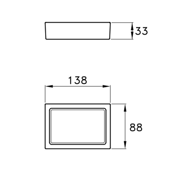 Stella Casanova Мыльница стеклянная, настольная, цвет: белый 