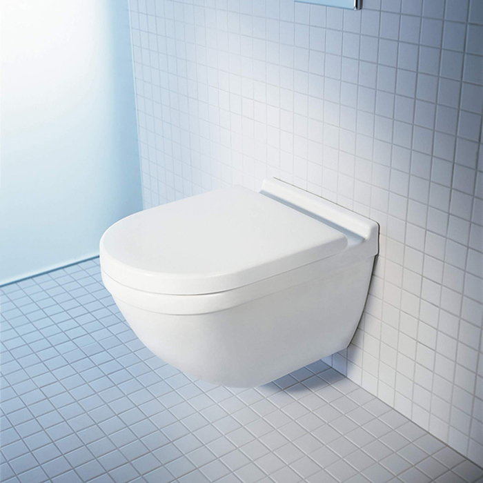 Duravit Starck 3 Комплект: подвесной унитаз Rimless + сиденье с микролифтом (Soft Close)