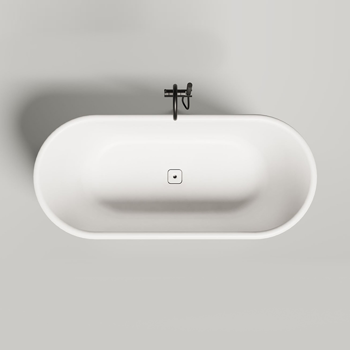 Salini Perla Plus Ванна отдельностоящая 170x80см, материал S-Stone, цвет: белый матовый
